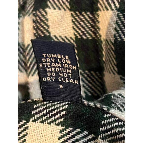 VTG Ralph Lauren Sportsman Shirt Green Cream Black Check Button Down L - Picture 6 of 6